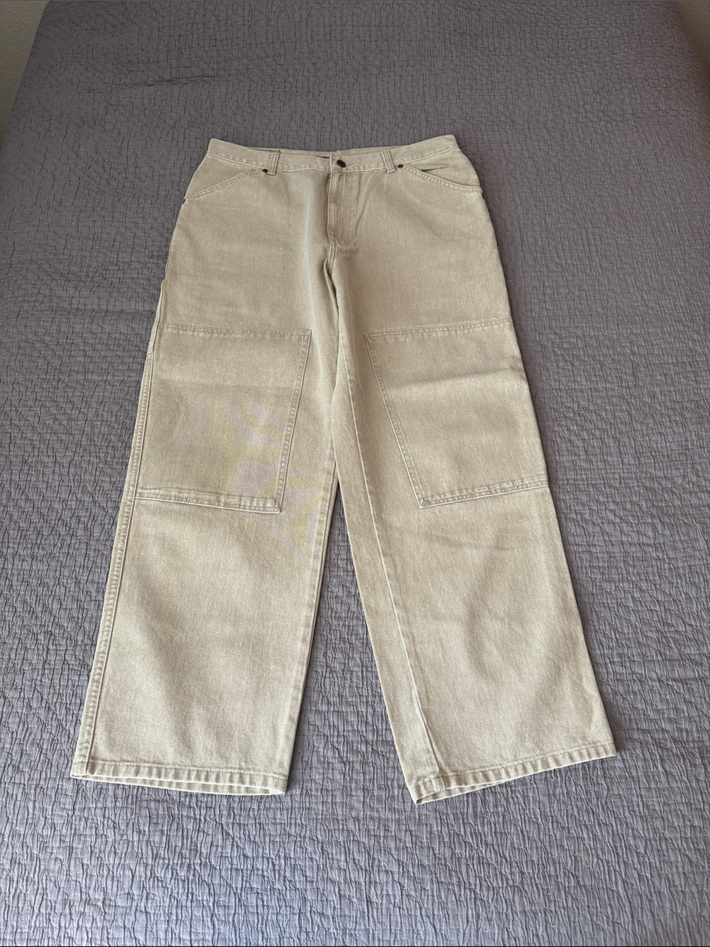 Vintage Structure Double Knee Baggy Jeans